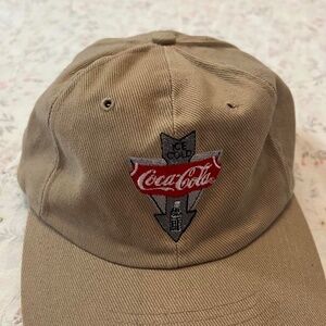 Vintage Y2k Embroidered Coca Cola Hat Cap Adjustable Cotton Nissun Coke